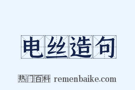 电丝造句是什么意思的图片